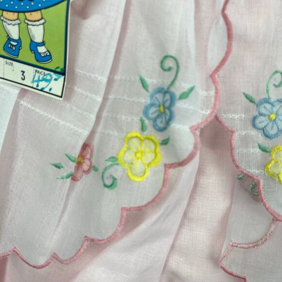 Vintage Narci Stell Pink Ruffle Romper 3T NWT - Picture 4 of 10